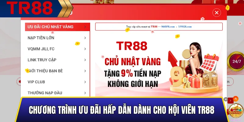 Chương trình ưu đãi hấp dẫn dành cho hội viên TR88